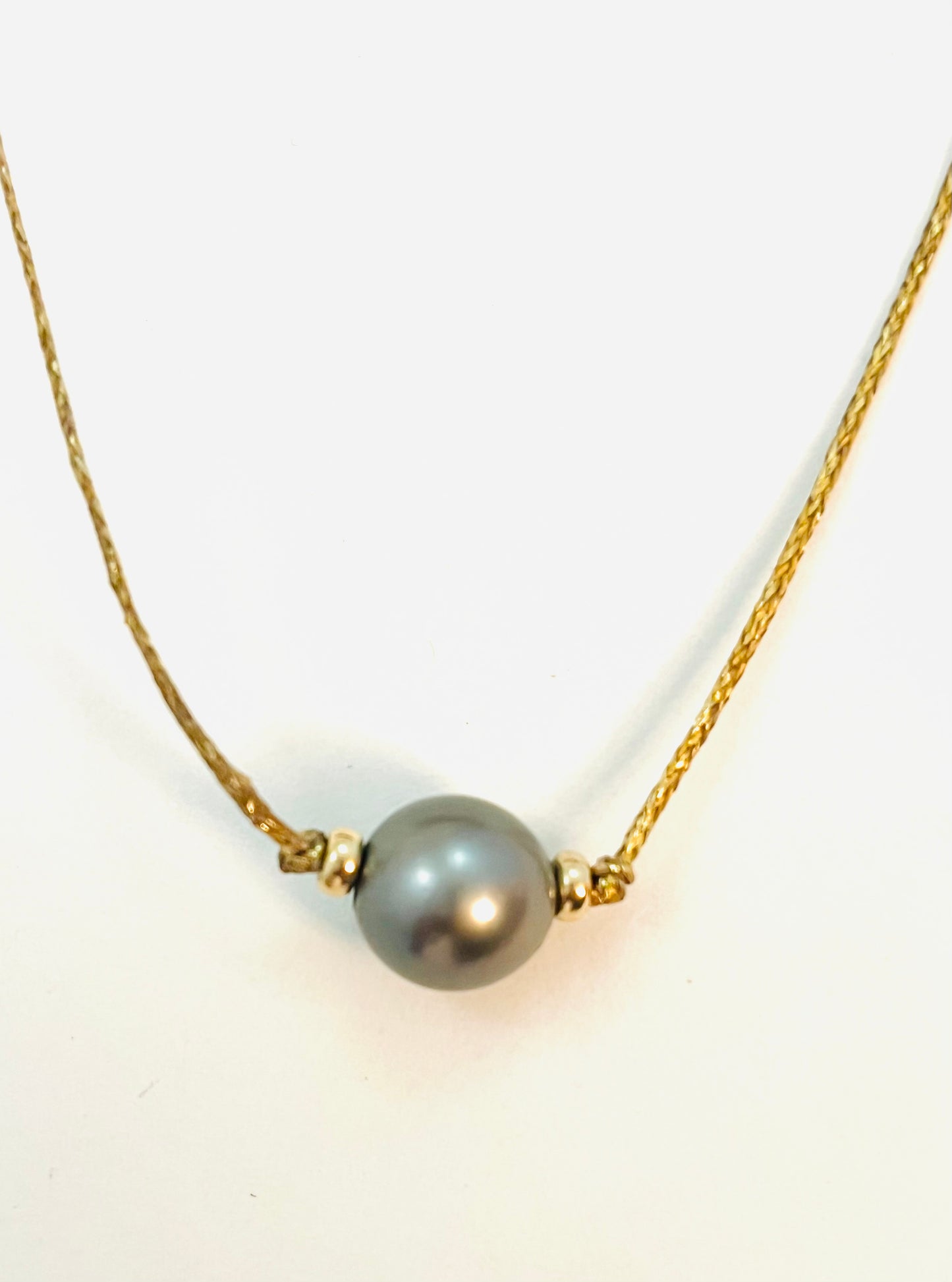 14k Tahitian Pearl Cord Necklace
