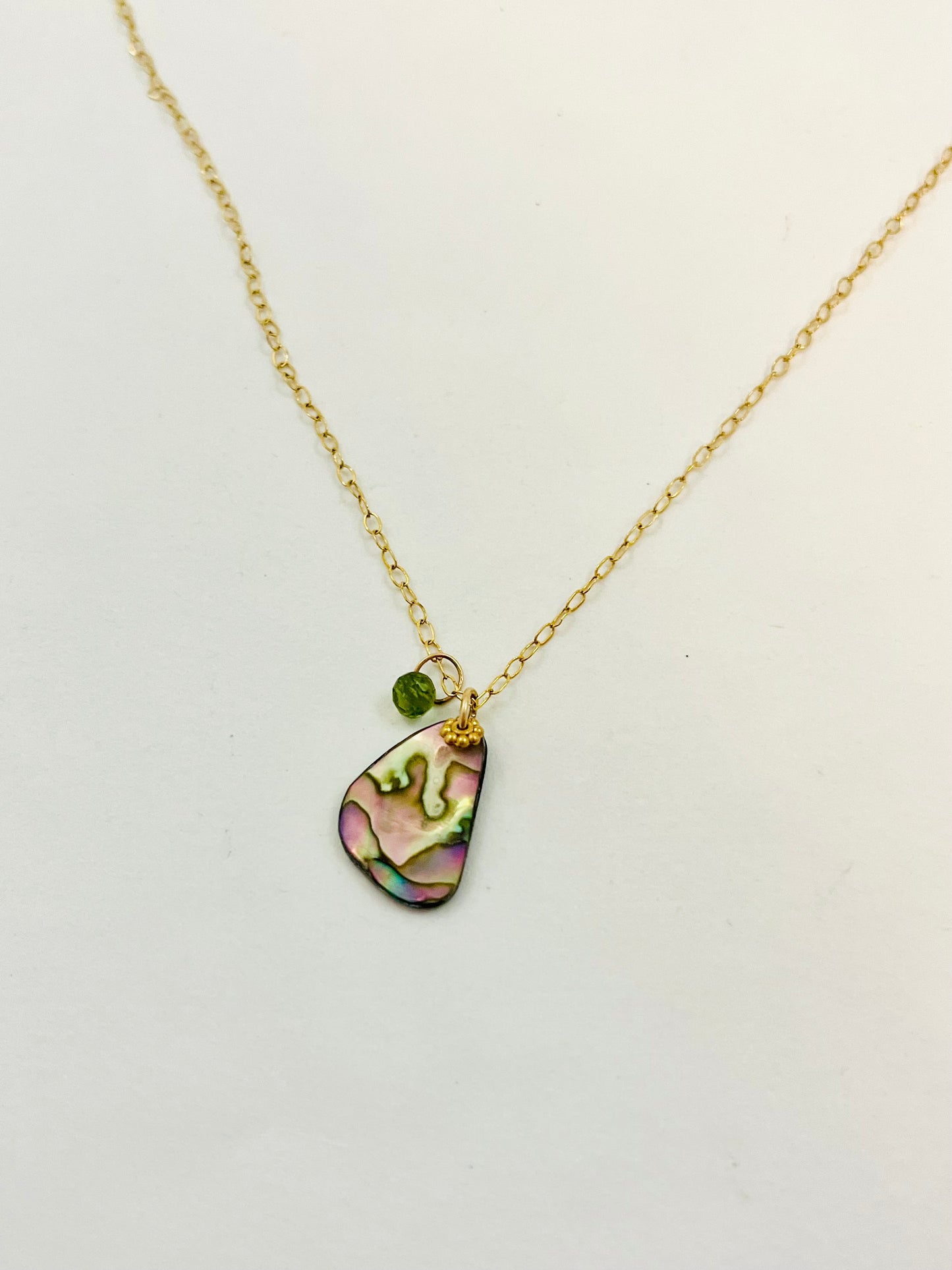 Allegra Beachcomber Necklace with Light Green Tourmaline