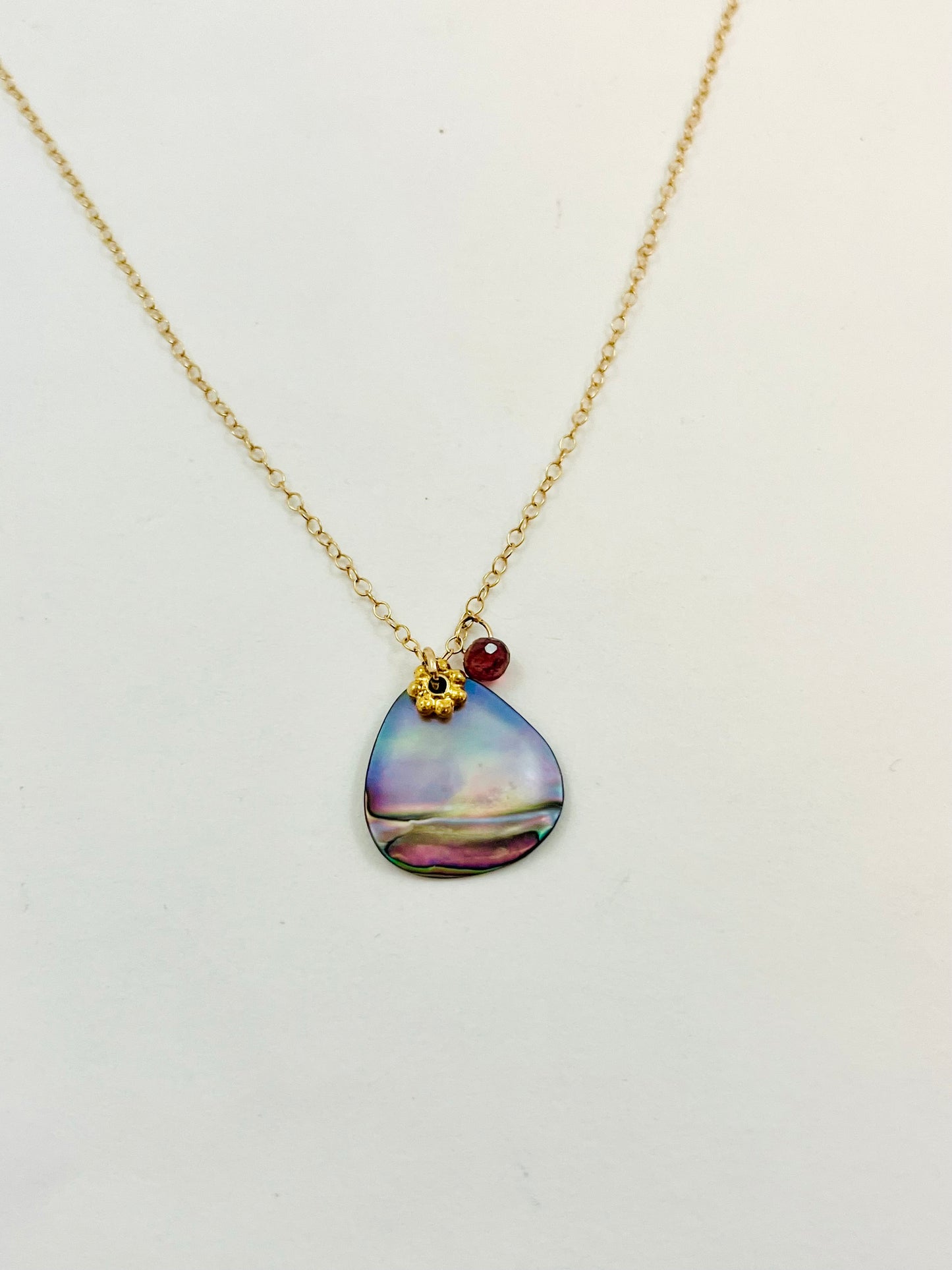 Allegra Beachcomber Necklace with Dark Pink Tourmaline