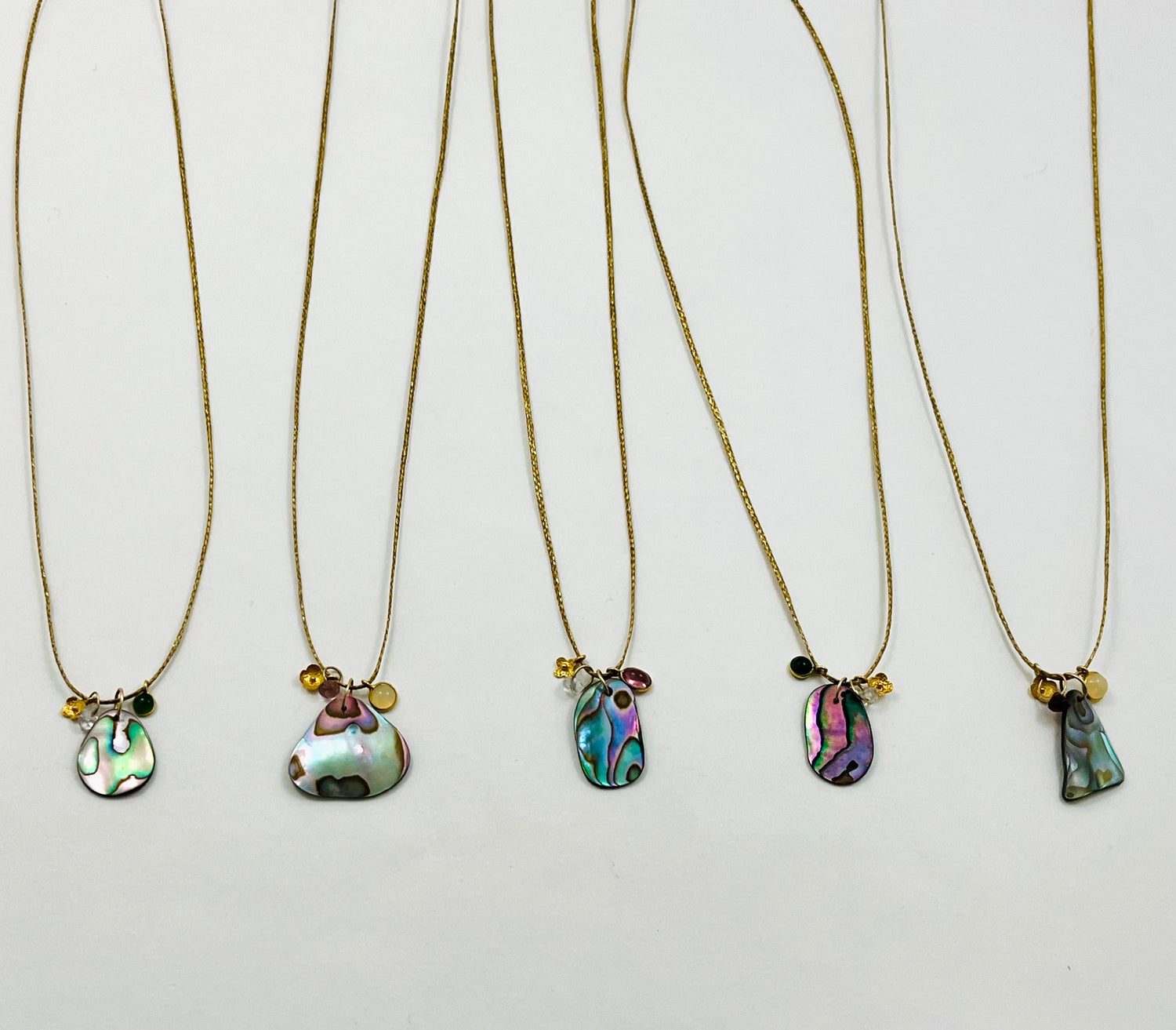 The Caroline 14k Coastal Abalone Cord Necklace