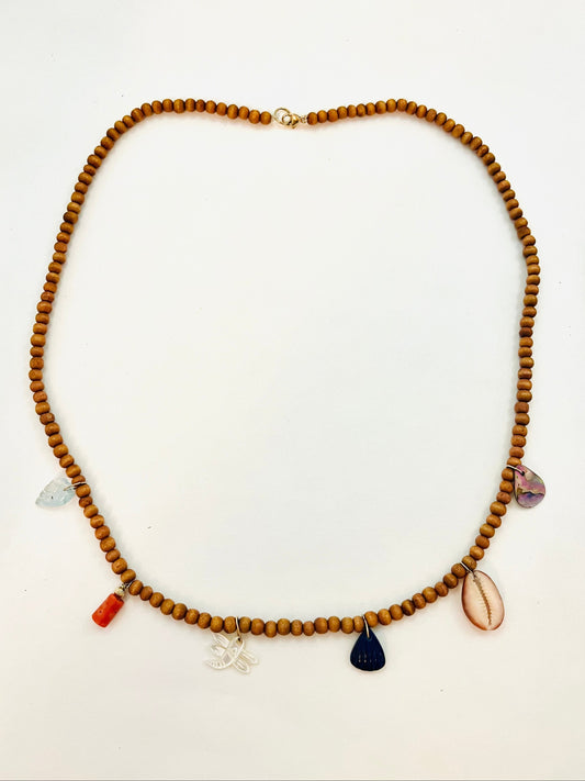Shore Sandalwood Charm Necklace