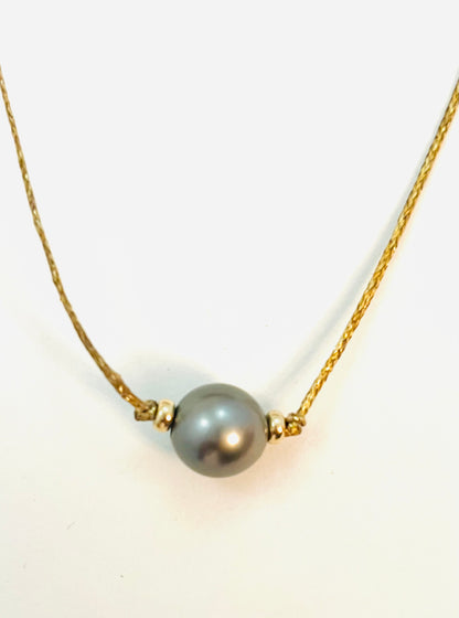 14k Tahitian Pearl Cord Necklace