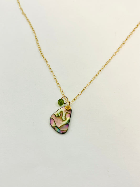 Allegra Beachcomber Necklace with Light Green Tourmaline