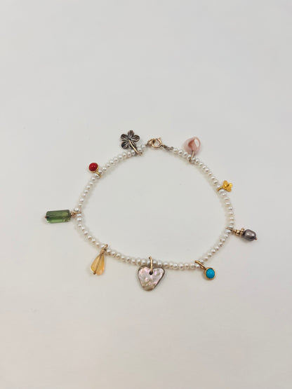 Shore Pearl Charm Bracelet