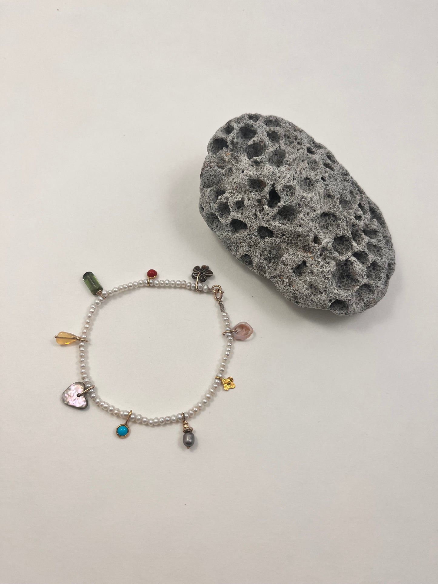 Shore Pearl Charm Bracelet